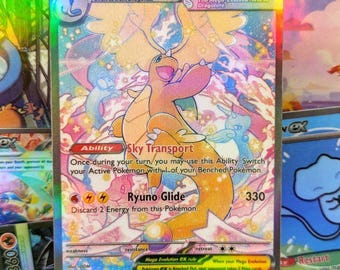 Mega Dragonite EX handgemaakte TCG proxy fanart kaart full art Ascended Heroes set