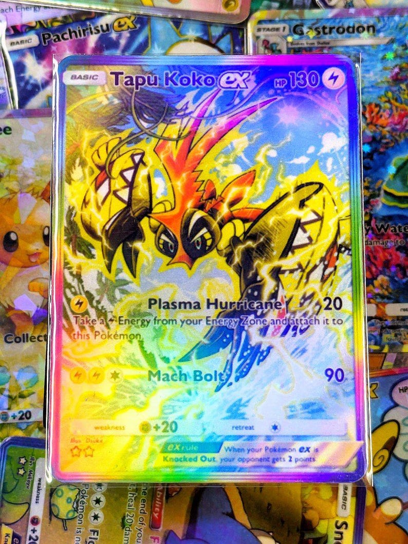 Tapacoco Ex Tapukoko EX Handmade Tcg Proxy Fan Art Card Full Art Extradimensional ...