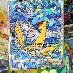 Lapras handmade tcg proxy fan art card full art Genetic Apex set