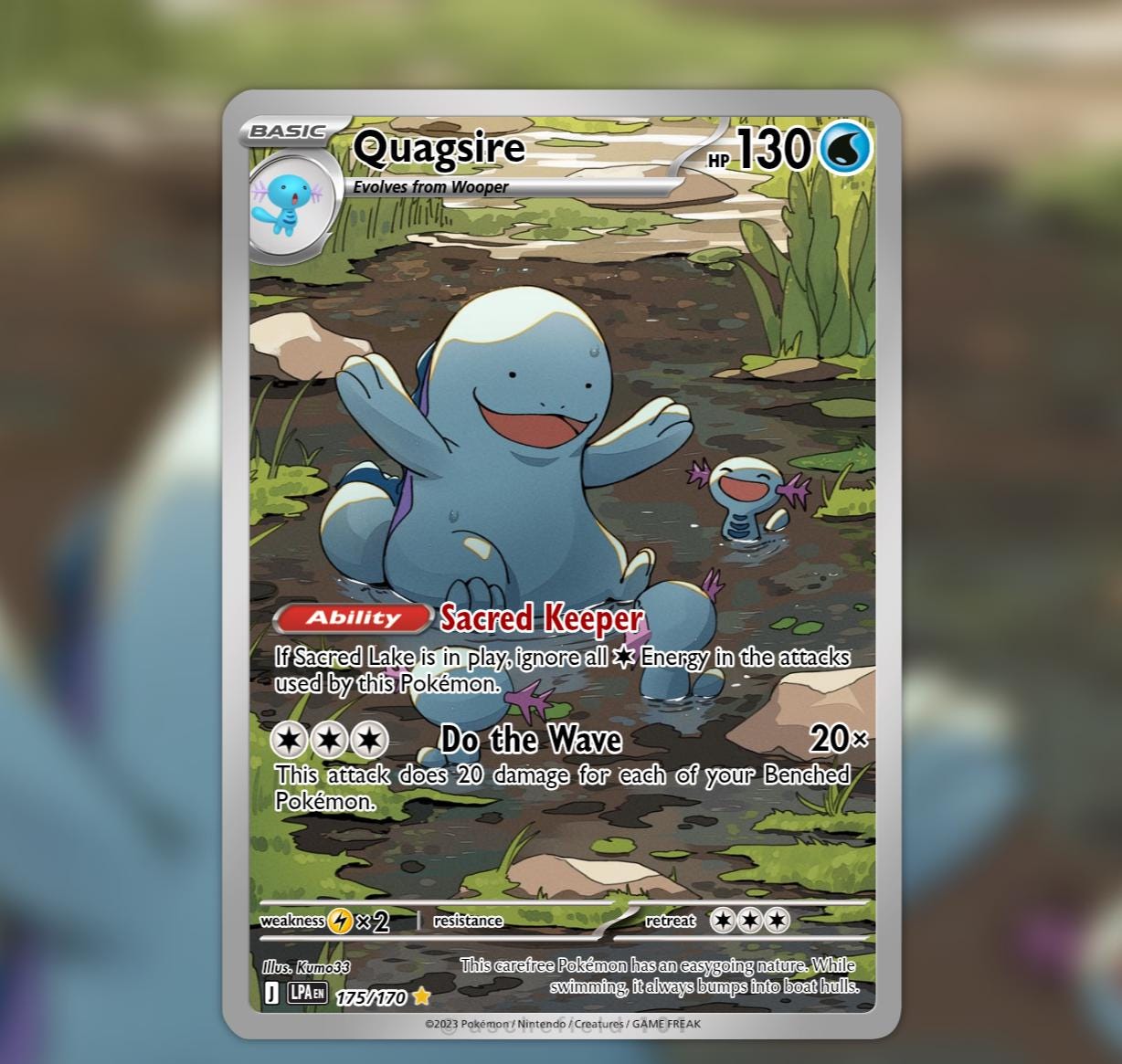 Custom Quagsire Card - Etsy Australia