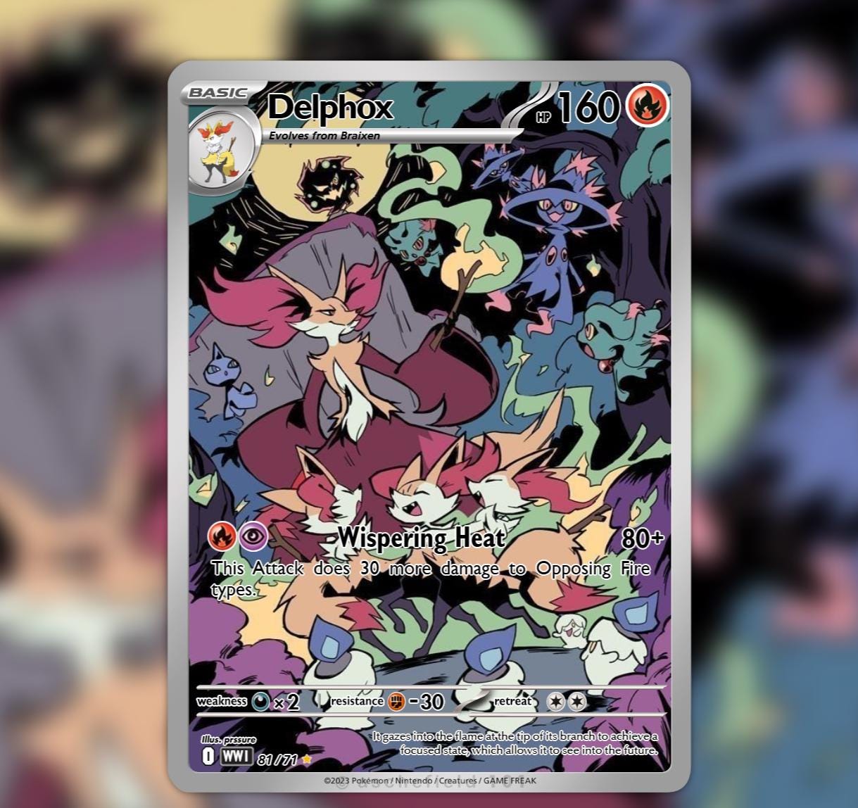 pokemon tcg cards POKÉMON TCG - Delphox V Ultra Rare
