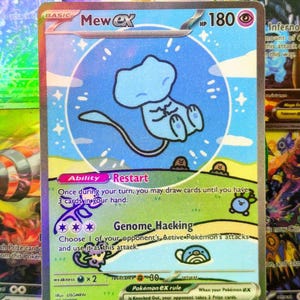 Mew EX handmade tcg proxy fan art card full art Paldean Fates set
