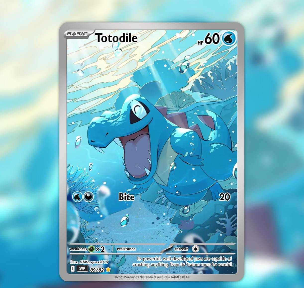 Totodile Full Art Card - Etsy Totodile Full Art Card - Etsy