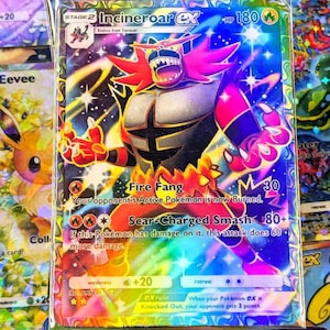 incineroar pokemon card price Looking for Slabs Graded 10 for my new Incineroar collection. Show me what you have please Guys/Gals & Prices for the ones I haven't got below thanks Fire Fire Secret Attack Choose an attack from 1 of this Pokmons previous Evolutions and use it as this attack Pokemon: Incineroar ex & Torterra