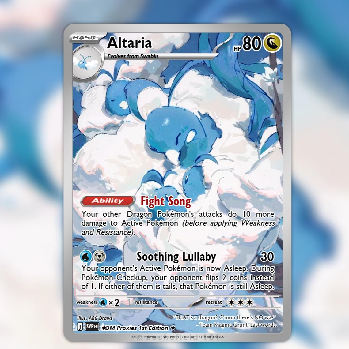 Altaria Card - Etsy Altaria Card - Etsy