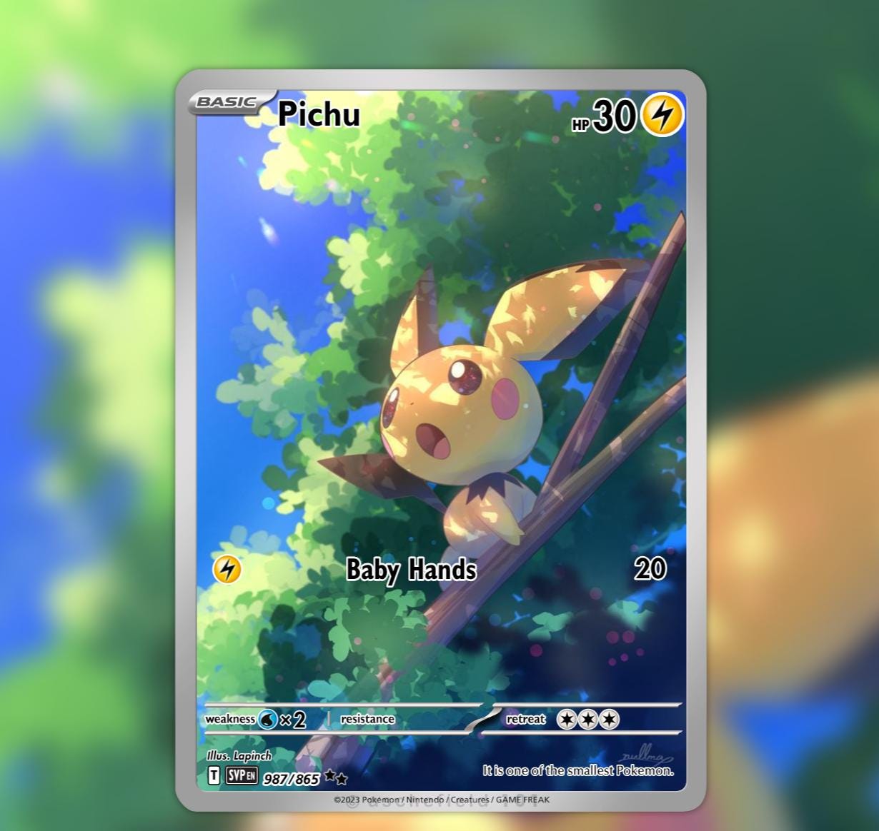 Pichu Card - Etsy