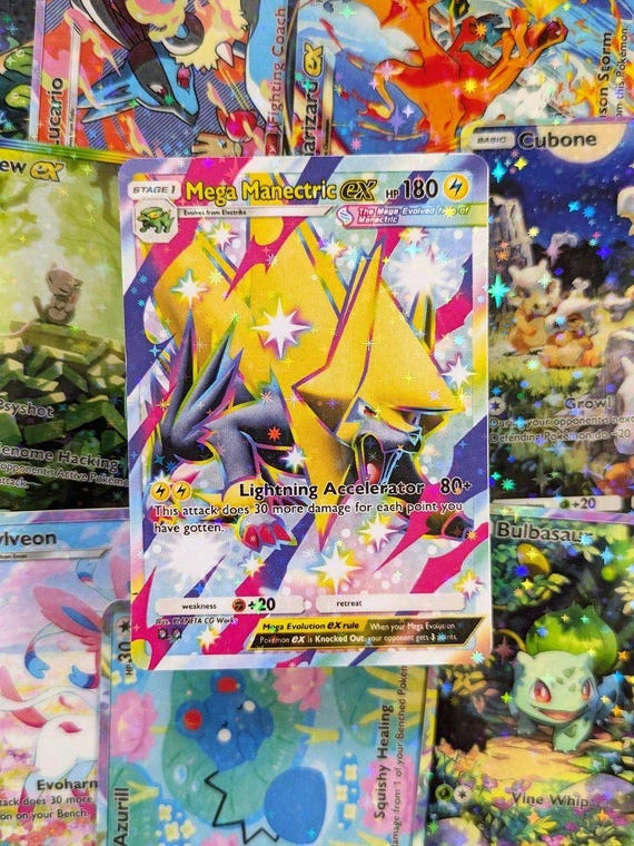 pokemon cards mega manectric ex - - 158/132 - ME01: Mega Evolution (MEG) - Ultra Rare - Full Art When 1 of your Pokmon becomes a Mega Evolution Pokmon Mega Manectric ex (Mega Shine