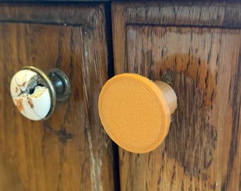 Tirador de armario artesanal – Redondo moderno – Tirador de cajón de cocina – Herrajes de repuesto – Tono madera – Color personalizado