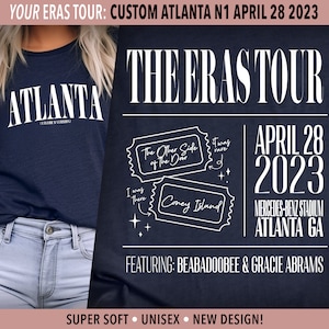 Atlanta Taylor's Version Atlanta N1 April 28 Eras Tour City Unisex Shirt Surprise Songs Swiftie Gift Concert Merch image 1