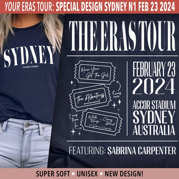 Sydney N1 Eras Tour Etsy