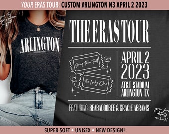 Arlington Taylor's Version | Arlington N3 April 2 | Eras Tour City Unisex Shirt | Surprise Songs | Swiftie Gift | Concert Merch