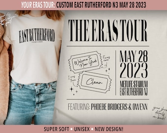 East Rutherford Taylor's Version | East Rutherford N3 May 28 | Eras Tour City Unisex Shirt | Surprise Songs | Swiftie Gift | Concert Merch