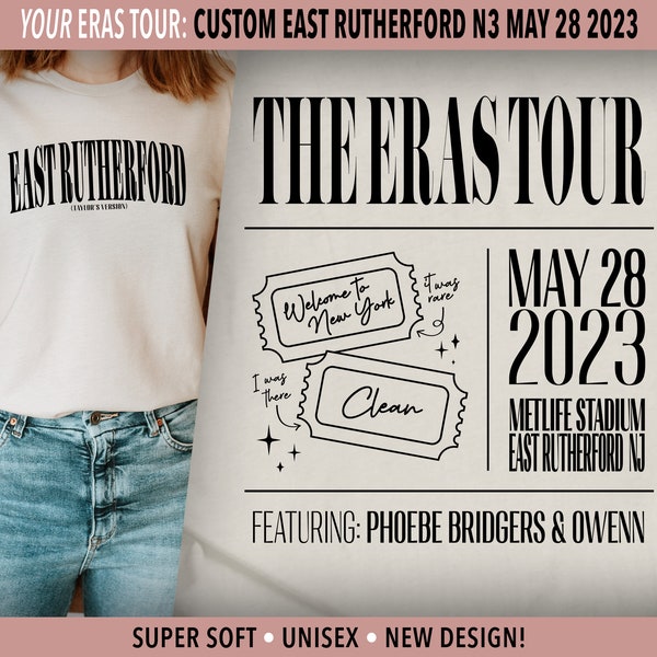 East Rutherford Taylor's Version | East Rutherford N3 May 28 | Eras Tour City Unisex Shirt | Surprise Songs | Swiftie Gift | Concert Merch