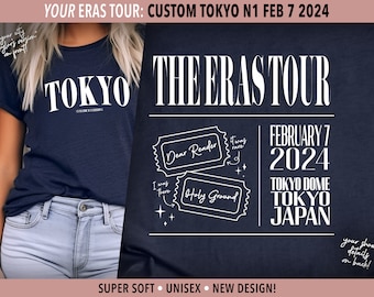 Tokyo Taylor's Version | Tokyo N1 February 7 | Eras Tour City Unisex Shirt | Surprise Songs | Swiftie Gift | Concert Merch