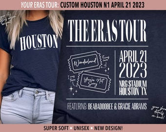 Houston Taylor's Version | Houston N1 April 21 | Eras Tour City Unisex Shirt | Surprise Songs | Swiftie Gift | Concert Merch