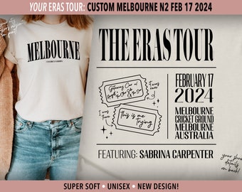 Melbourne Taylor's Version | Melbourne N2 February 17 | Eras Tour City Unisex Shirt | Surprise Songs | Swiftie Gift | Concert Merch