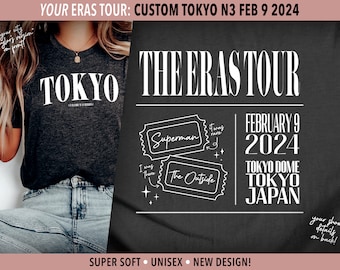 Tokyo Taylor's Version | Tokyo N3 February 9 | Eras Tour City Unisex Shirt | Surprise Songs | Swiftie Gift | Concert Merch