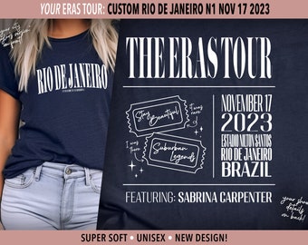 Rio de Janeiro Taylor's Version | Rio de Janeiro N1 Nov 17 | Eras Tour City Unisex Shirt | Surprise Songs | Swiftie Gift | Concert Merch