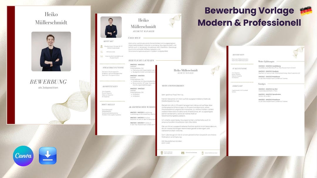 Buy Complete Application, Cover Page, Cover Letter, CV, Canva Link ...