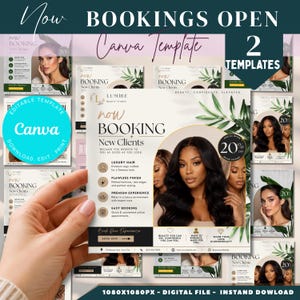 Instagram Post Template for Beauty Salon | Hair Stylist Marketing Kit | Canva Social Media Design