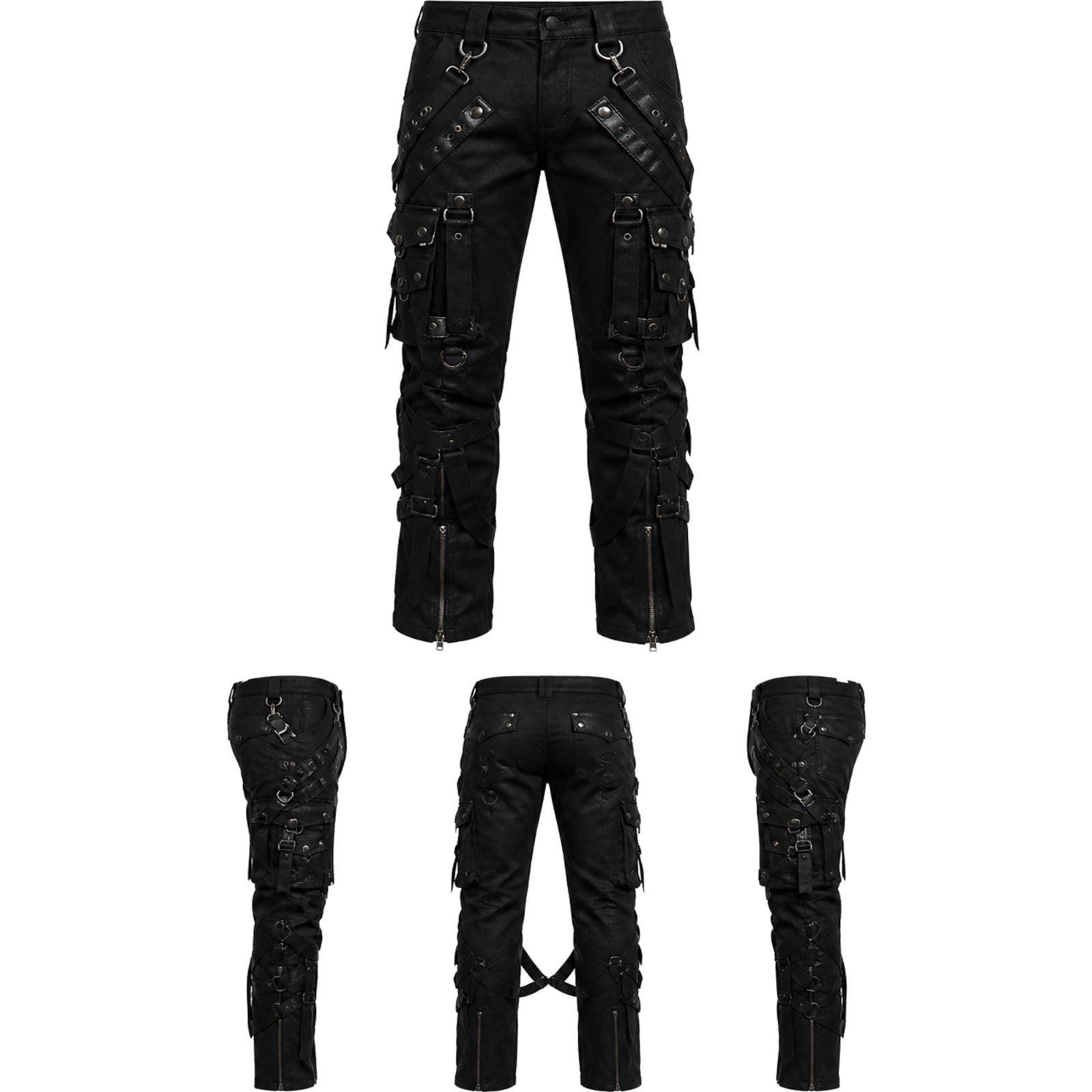 Wide Leg Goth Pants - Etsy