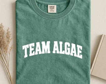 Team Algae Shirt, Funny Algae Tee, Collegiate Arch Tee, Comfort Colors Biology Humor Shirt, Lake Nature Funny Gift, Science Varsity Tee
