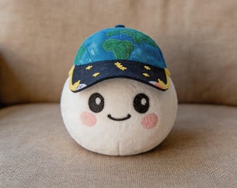 Fanmade Rise Plush Doll, Artemis Moon Mascot, Zero Gravity Indicator Toy