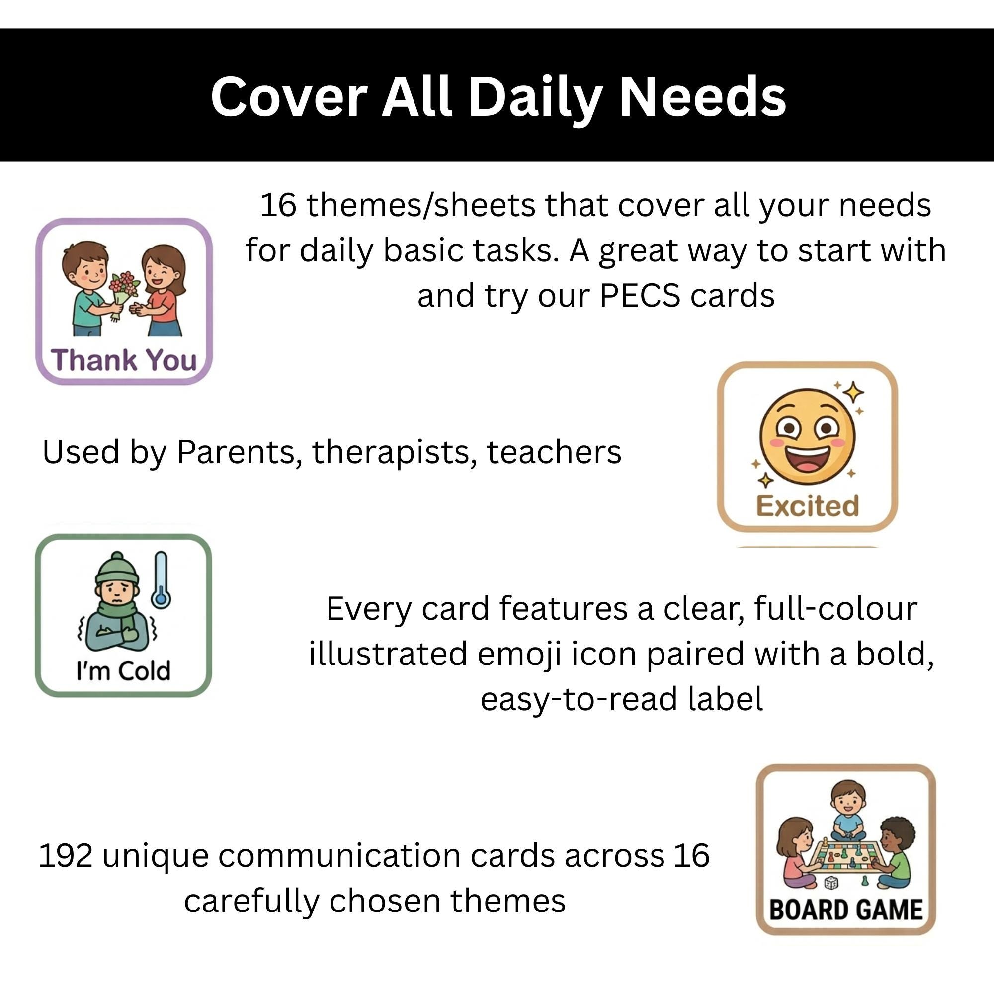 PECS Communication Cards • 192 Printable AAC Cards • Autism Speech ...
