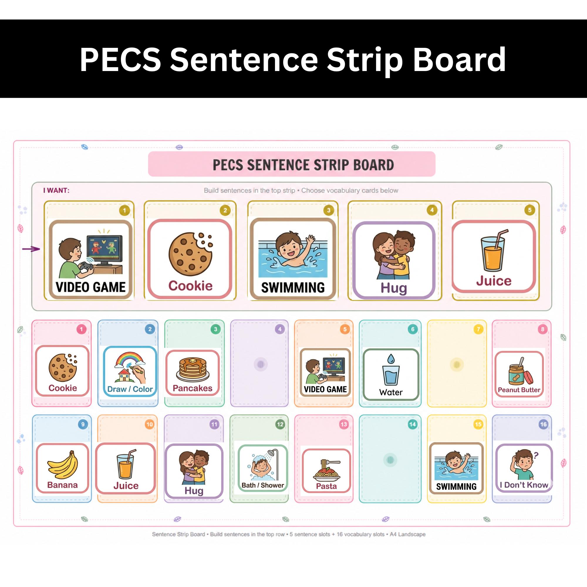 PECS Communication Cards • 192 Printable AAC Cards • Autism Speech ...