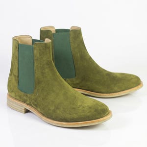 Olive Green Mens Boots - Etsy
