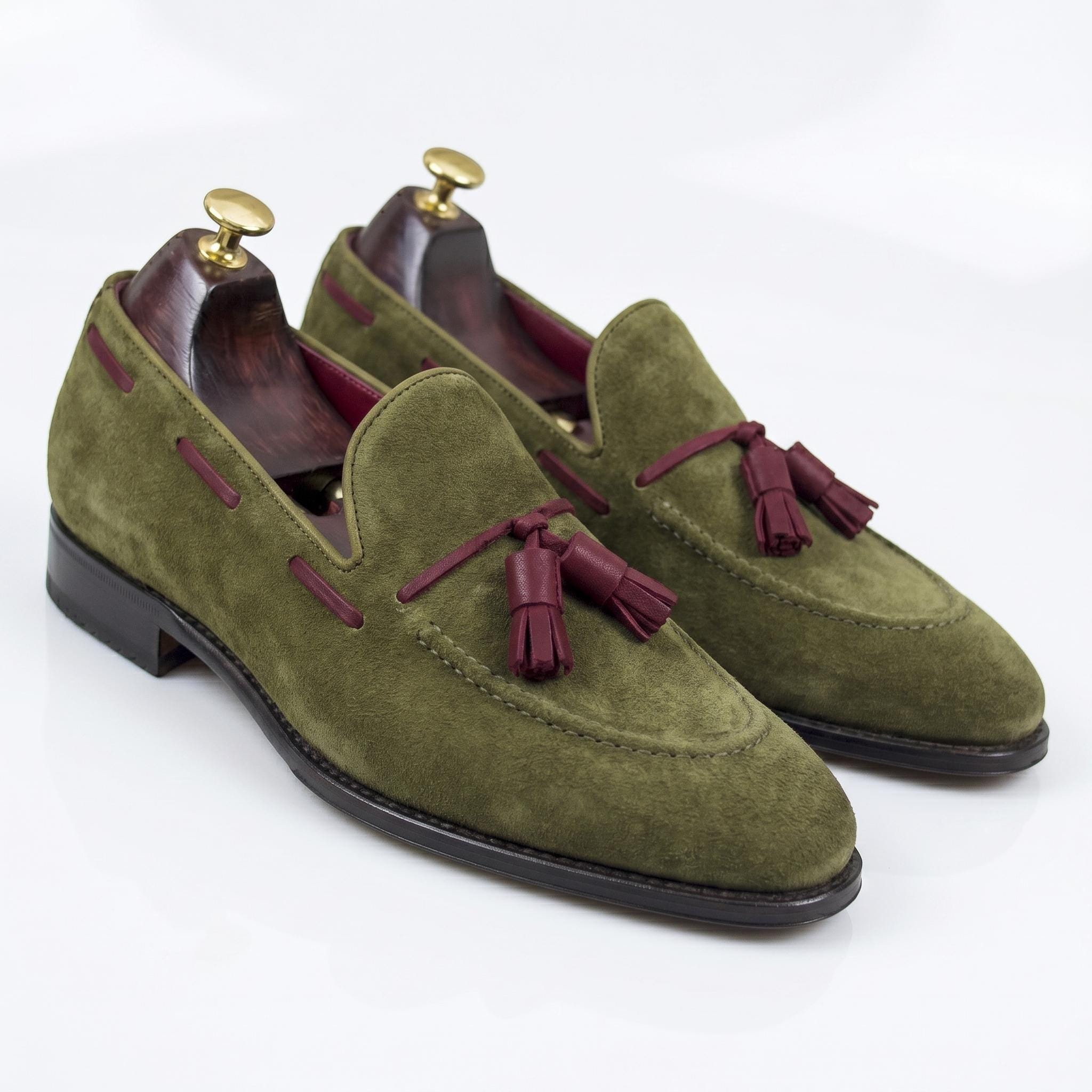 open lace back dress Los Altos Olive Green Ostrich Leg Lace Up Sneakers 10.5 / Olive Green