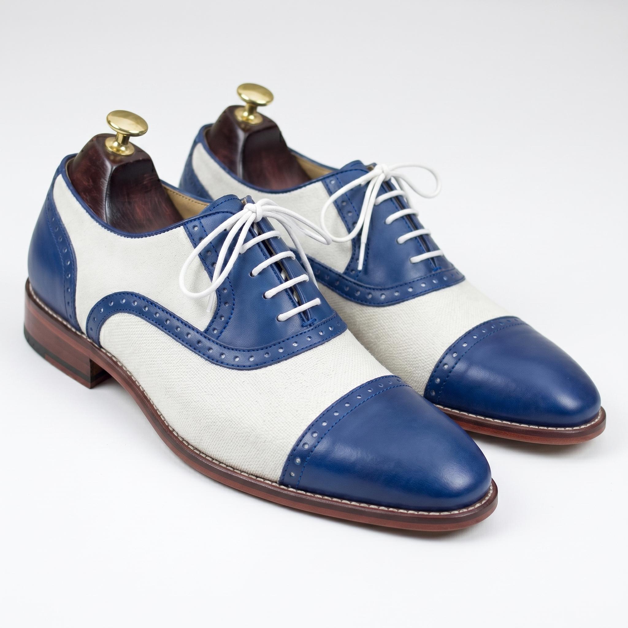 knee length dresses for ladies Alexander Light Blue/White Leather Longwing Sneakers