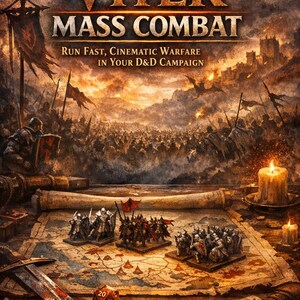 Système de combat de masse D&D imprimable | 3 armées + cartes unité | Boîte à outils de maître de donjon | Règles de guerre des RPG sur table