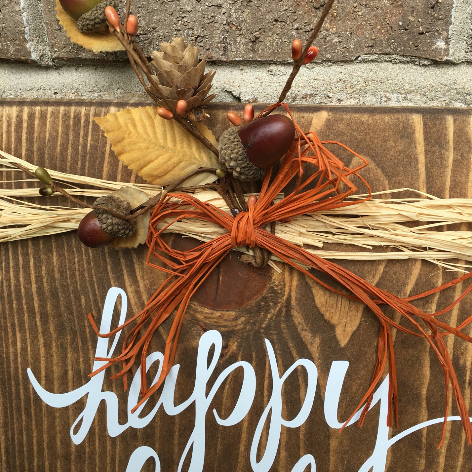 Happy Fall Ya'll - Rustic Wooden - Fall - Sign - Etsy