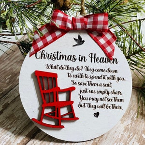 Christmas in Heaven - Layered Wooden - Tree - Ornament