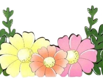 Add On Spring Flowers - Interchangeable Lantern - Stand up - Door Sign