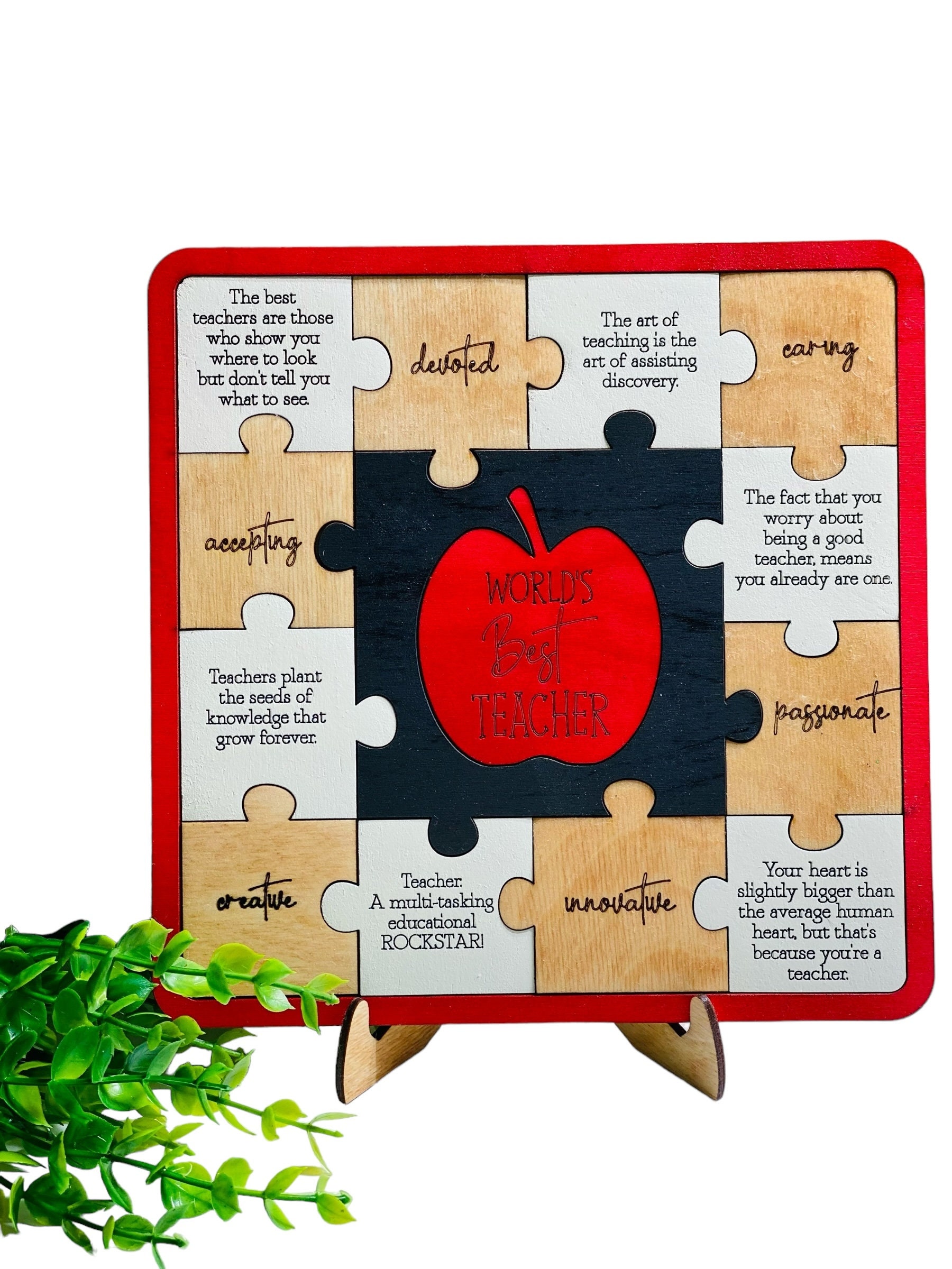 Teacher - Puzzle Sayings - Teacher's Appreciation Day Gift - Etsy