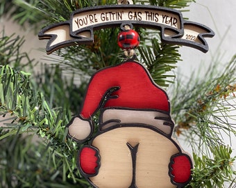 You’re Getting Gas This Year - Christmas - Layered Wooden - Tree - Ornament