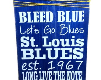 St. Louis Blues Fan Sign / Man Cave Sign