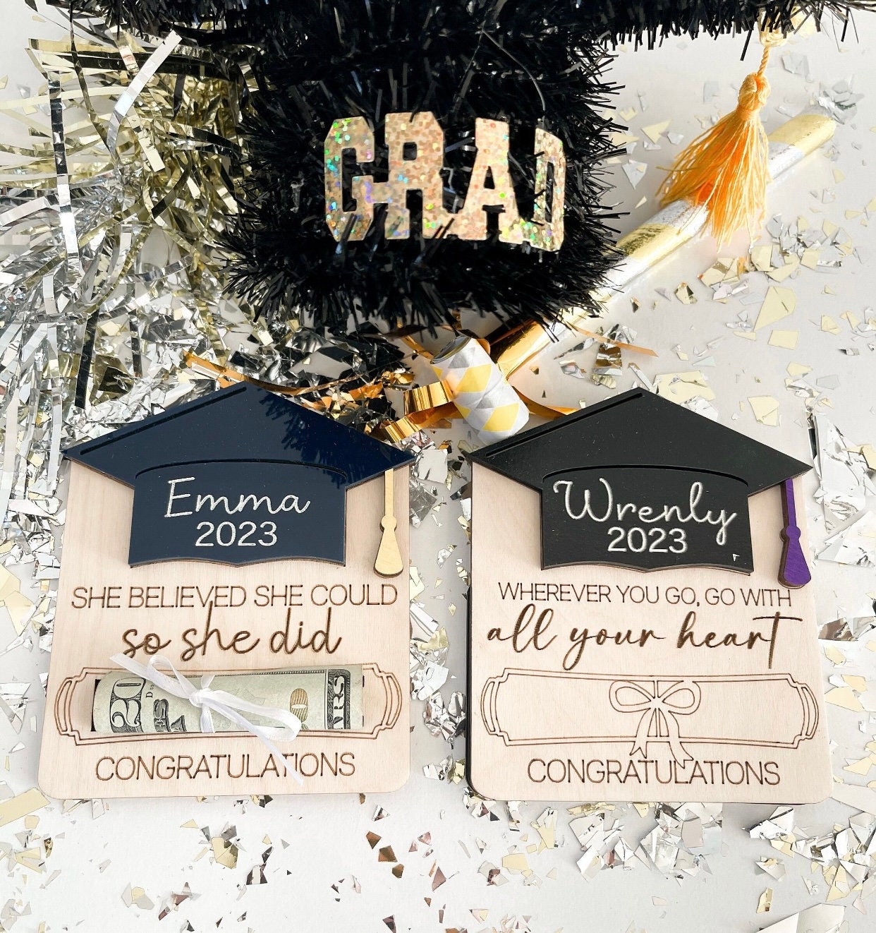 Graduate - Graduation - Gift Card or Money Holder - Wooden - Gift ...