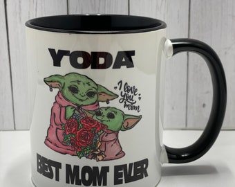 Baby Mandalorian - Best Mom Ever - Ceramic Mug - Gift for Mother Mother’s Day