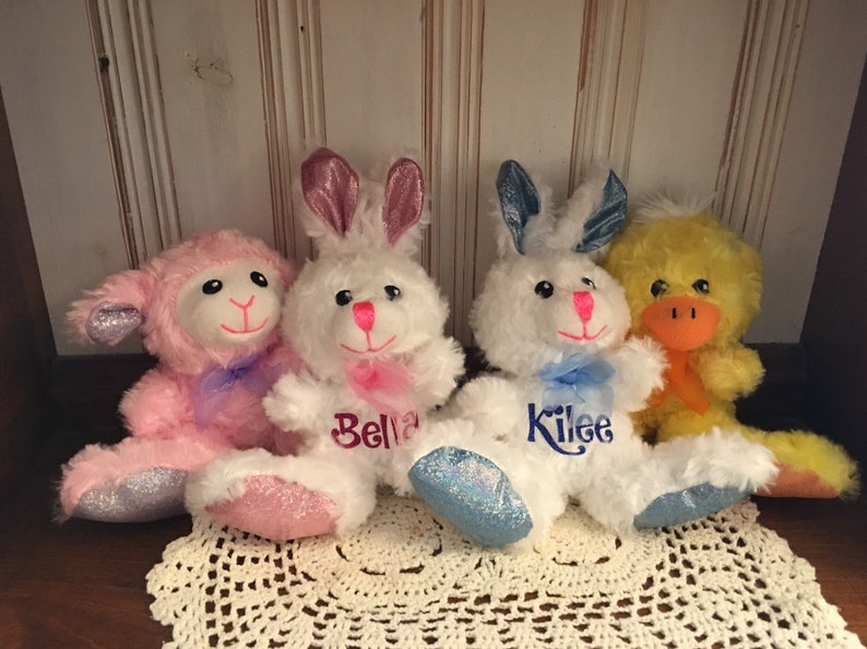 personalized easter bunny stuffed animals