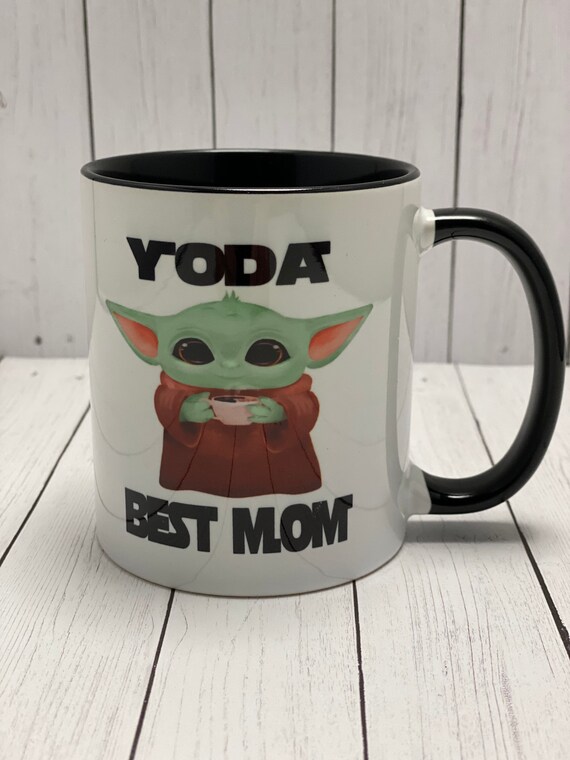 Baby Yoda Best Mom Star Wars Ceramic Mug Gift for Mother Mothers