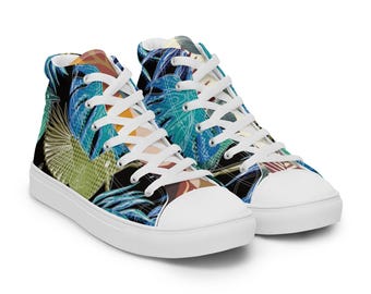 Men's high-top canvas sneakers