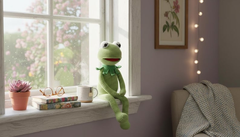 Famous Green Frog Crochet Pattern, Amigurumi PDF With Structured Mouth ...