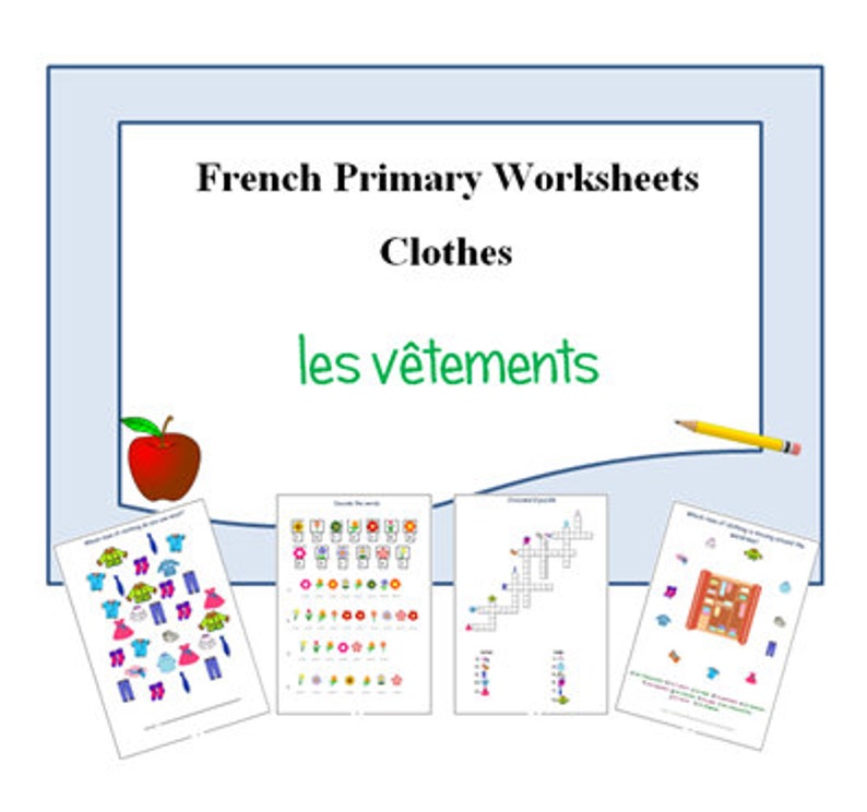 learn french,Printable french,printable sheets,french learning,french words,language games,language cards,french cards,kids education image 1