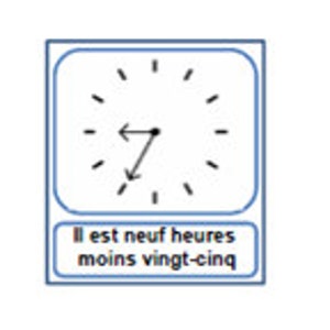 FRENCH POSTER for SCHOOL / Time Numeracy Educational Classroom Poster / French Educational Printable / Tell the Time in French image 3