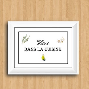 La Cuisine,French Cuisine Quote,Cuisine Print,Cuisine Wall Decor,French Kitchen,Kitchen Wall Decor,French Poster,French Print
