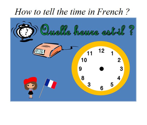 EDUCATIONAL PRINTABLES / Learn the Time in French With Clock Etsy