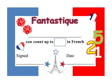 INSTANT DOWNLOAD - Printable FRENCH Language Award - Student Reward ...